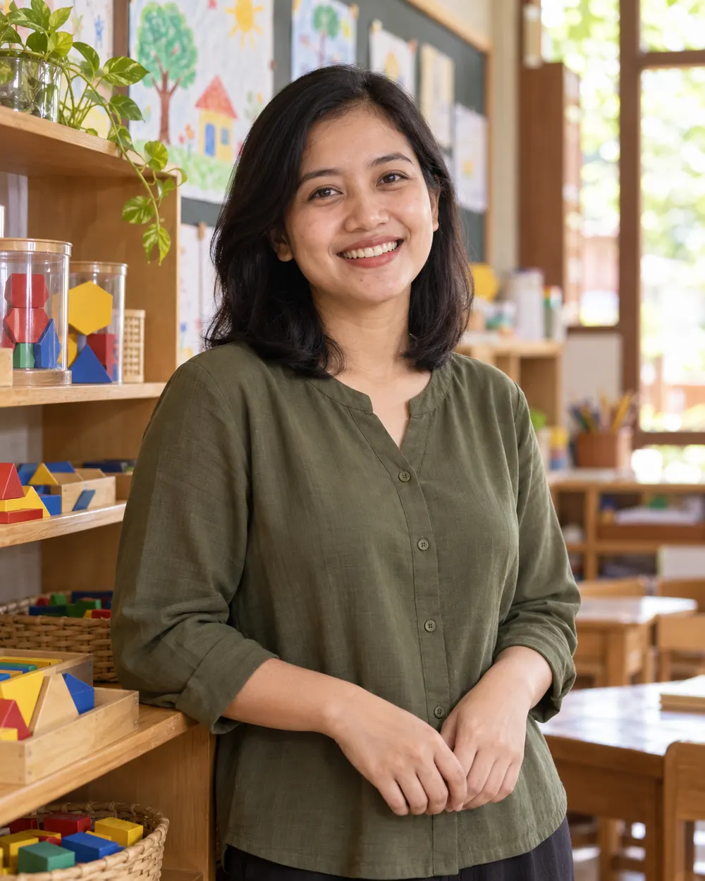 Potret konseptual Bu Dewi Sari